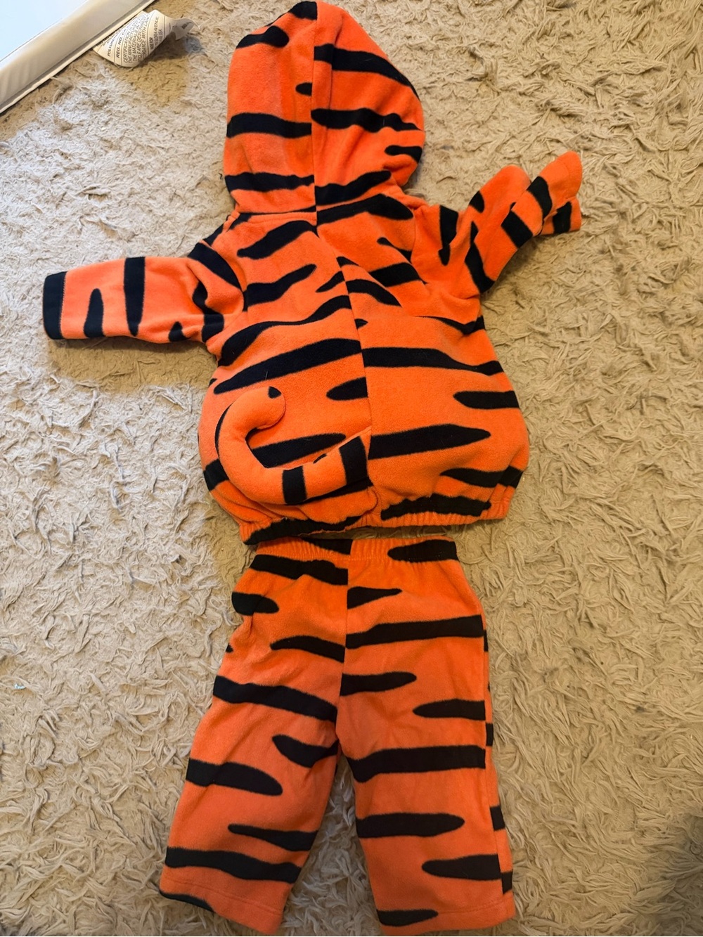 Carter's Orange & Black Tiger Hooded Costume Set - Picture 2 of 4